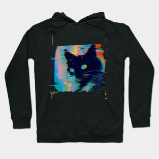 Psychedelic Weirdcore Cat Hoodie